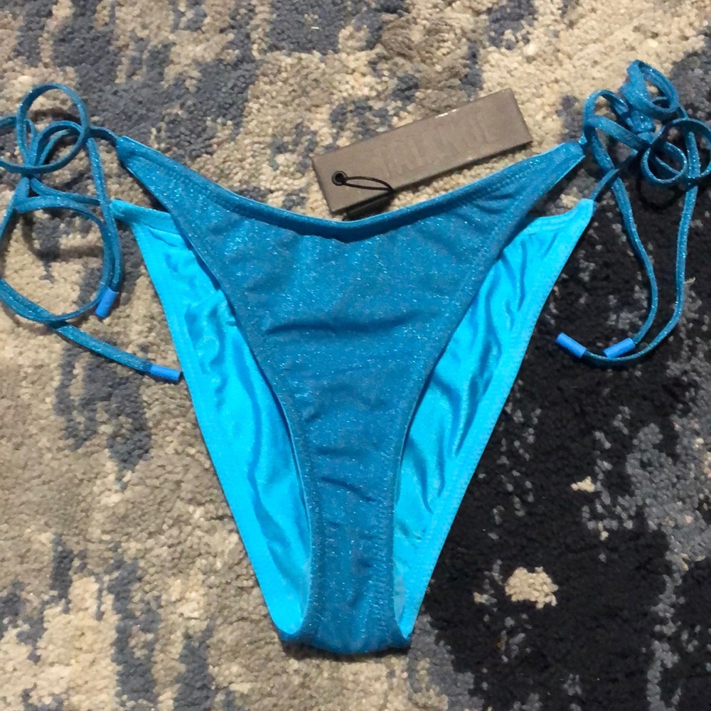 triangl swimwear Shimmering Turquoise Blue Bikini Bottoms